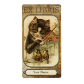 Kat en het vioolboek Bord Etiket (Voorkant)