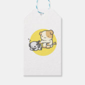Kat en hond cadeaulabel (Voorkant)