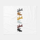 Kat en hond fleece deken (Voorkant (Horizontaal))
