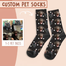 Kat en hond gezicht gepersonaliseerd, met hart op 
