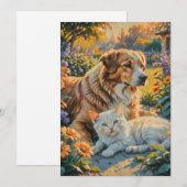 Kat en hond kaart (Voorkant / Achterkant)
