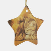 Kat en hond keramisch ornament (Rechts)