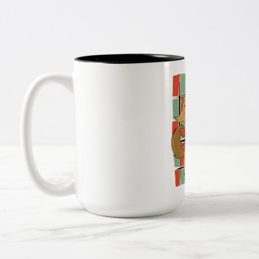 Kat en hond koffie mok (Links)