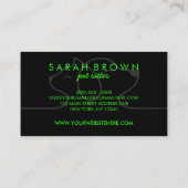 Kat en hond-Logo voor de dierenarts Visitekaartje (Achterkant)