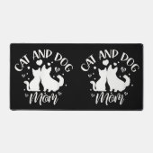 Kat en hond Mama Meisje Lover Honden Katten Moeder Bureaumat (Voorkant)