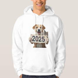 Kat en Hond met het poster 2025 Hoodie