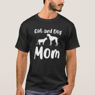 Kat En Hond Moeder Katten Honden Huisdieren Dieren T-shirt