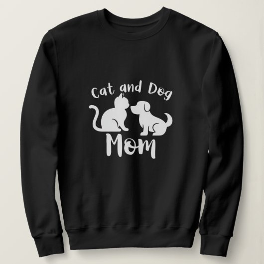 Kat en Hond Moeder Silhouette Trui (Design voorkant)
