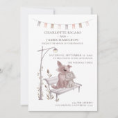 Kat en hond op een proefkonijn aankondiging (Voorkant)