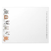 Kat en hond parade notitieblok (Voorkant)