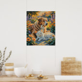 Kat en Hond Poster (Keuken)