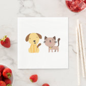 Kat en hond servet (Insitu)