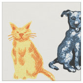 Kat en hond stof (Close Up)