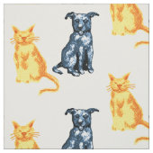 Kat en hond stof (Swatch)