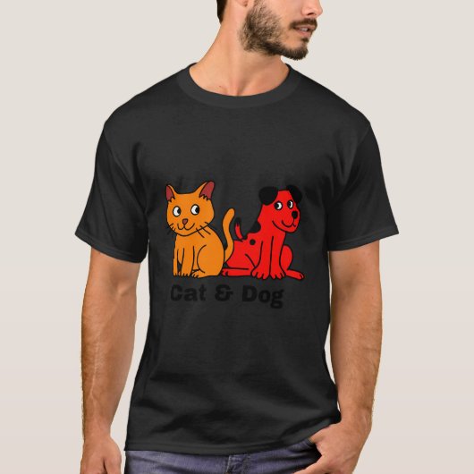 Kat en hond t-shirt (Voorkant)