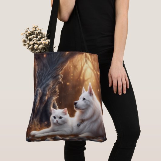Kat en hond tote bag (Dichtbij)