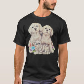Kat en honden Puppy love T-shirt (Voorkant)