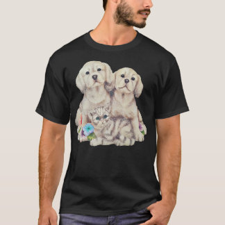 Kat en honden Puppy love T-shirt
