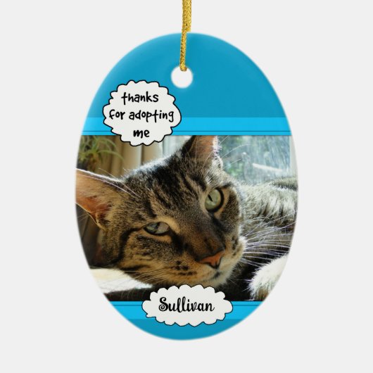 Kat- en hondenadoptie Fotoserie Pet Ornament (Voorkant)