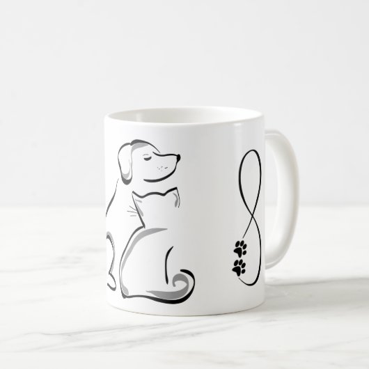 Kat- en hondenbeste mok (Voorkant rechts)