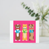 Kat- en hondenBladwijzer Briefkaart (Staand voorkant)