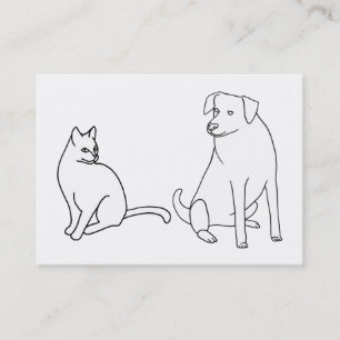 Kat- en hondenkleurstoffen Visitekaartjes