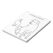 Kat- en hondenkleurstoffen voor het kleuren van No Notitieblok (Linkerzijde)