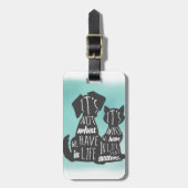 Kat- en hondenvrienden Beste vriendenkaarten Bagagelabel (Voorkant verticaal)