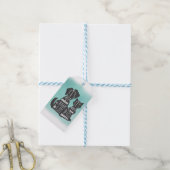 Kat- en hondenvrienden Beste vriendenkaarten Cadeaulabel (Met Touw)