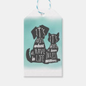 Kat- en hondenvrienden Beste vriendenkaarten Cadeaulabel (Voorkant)