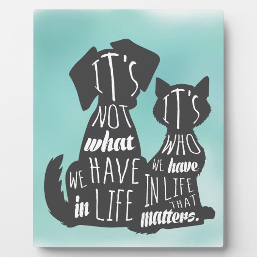 Kat- en hondenvrienden Beste vriendenkaarten Fotoplaat (Voorkant)