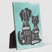 Kat- en hondenvrienden Beste vriendenkaarten Fotoplaat (Zijkant)