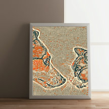 Kat- en hondenvriendschap, abstract