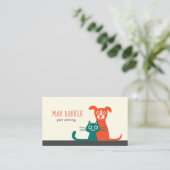 Kat- en hondenzorg | Kleurdieren Visitekaartje (Staand voorkant)