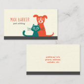 Kat- en hondenzorg | Kleurdieren Visitekaartje (Voorkant / Achterkant)