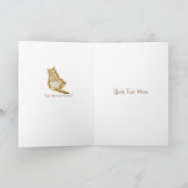 Kat en huisdier sympathie originele gedichtenkaart kaart (Binnen)