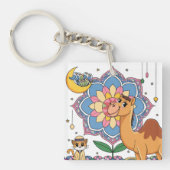 Kat en kameel sleutelhanger (voorkant)