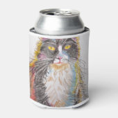 Kat- en kattekenkatten voor Cute Tuxedo Blikjeskoeler (Blikje Voorkant)