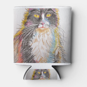 Kat- en kattekenkatten voor Cute Tuxedo Blikjeskoeler