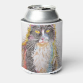 Kat- en kattekenkatten voor Cute Tuxedo Blikjeskoeler (Blikje Achterkant)