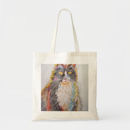 Kat- en kattekenkatten voor Cute Tuxedo Tote Bag (Voorkant)