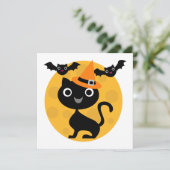 Kat en katten Halloween T-shirts en cadeautjes Kaart (Staand voorkant)