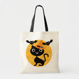 Kat en katten Halloween T-shirts en cadeautjes Tote Bag