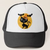 Kat en katten Halloween T-shirts en cadeautjes Trucker Pet (Voorkant)