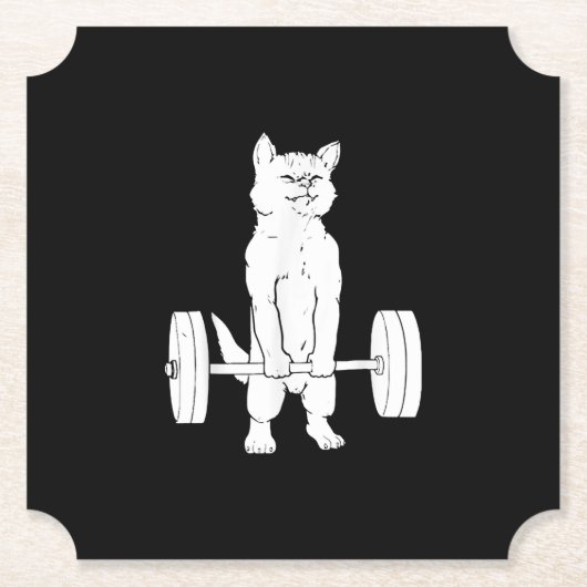 Kat- en kattengewicht kartonnen onderzetters (Voorkant)