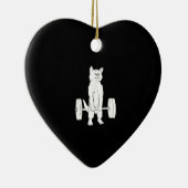 Kat- en kattengewicht keramisch ornament (Rechts)