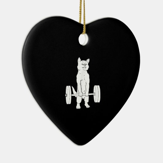 Kat- en kattengewicht keramisch ornament (Rechts)