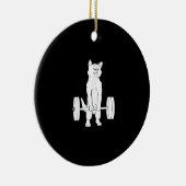 Kat- en kattengewicht keramisch ornament (Rechts)