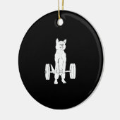 Kat- en kattengewicht keramisch ornament (Links)