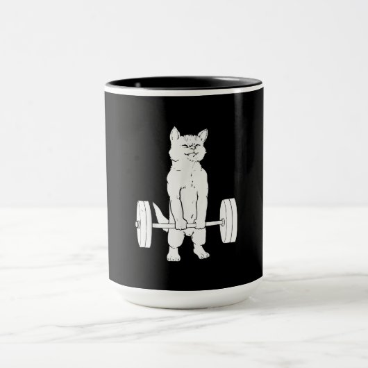 Kat- en kattengewicht mok (Midden)